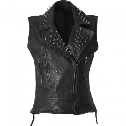 Motorcycle Leather Vest
