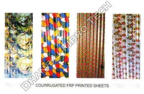 Corrugated FRP Printed Sheets