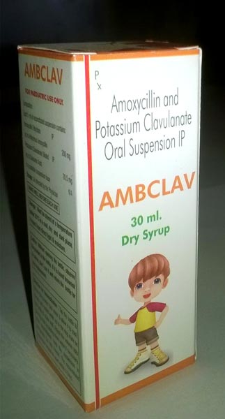 Ambclav Dry Syrup, Packaging Type : Plastic Bottle