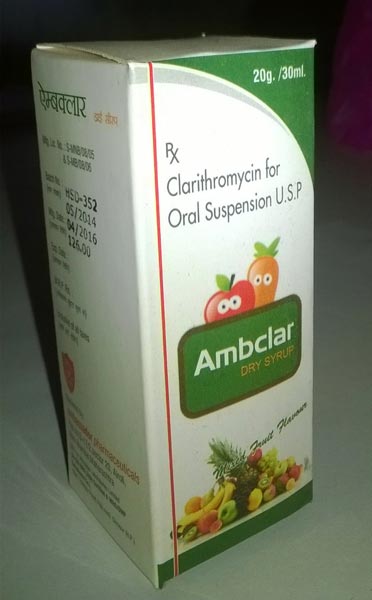 Ambclar Dry Syrup, Packaging Size : 100ml, 500ml