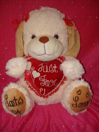 Stuffed Puppy With Heart