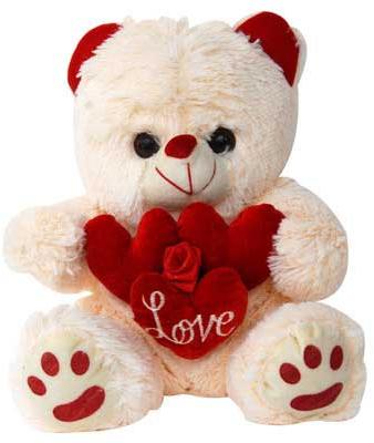 Teddy with Many Hearts