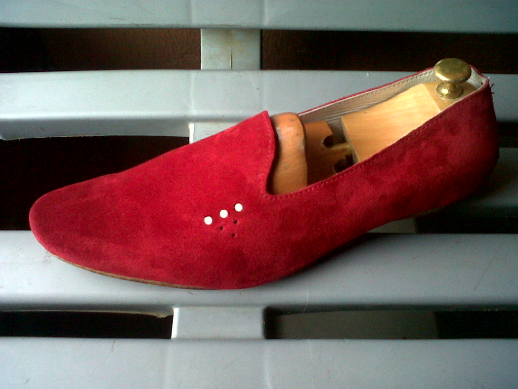 red loafer shoes