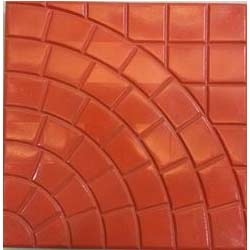 Single Round Chequered Tiles Moulds