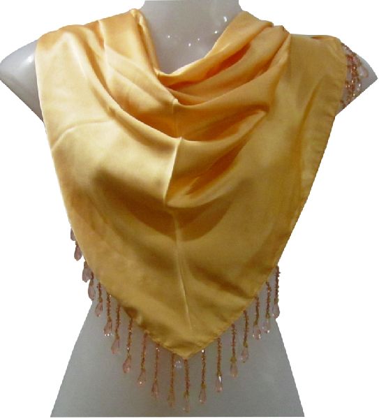 Triangle Beaded Plain Scarves