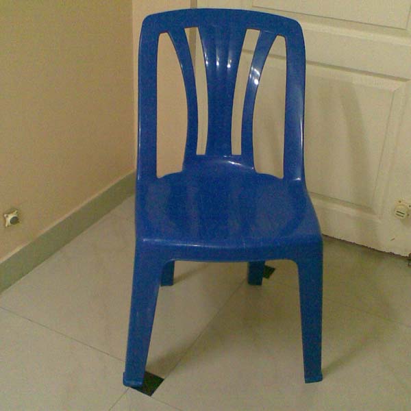 Red semi virgin armless plastic chairs, for Home, Colleges, Style : Medium Back