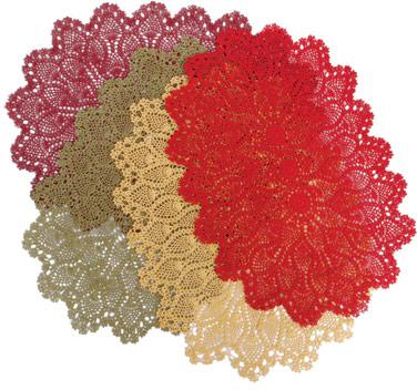 Crochet Lace Oval Placemats