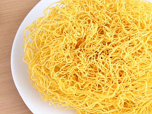 Yellow Sev Namkeen, for Snacks, Taste : Sweet Salty