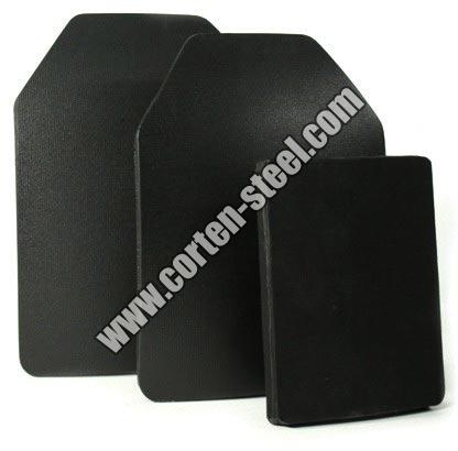 Rectangular Power Coated Steel Body Armour Plates, Technics : Black Oxide