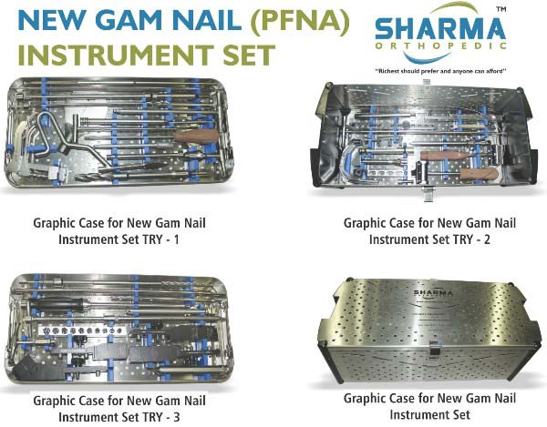 New Gam Nail Instrument Set