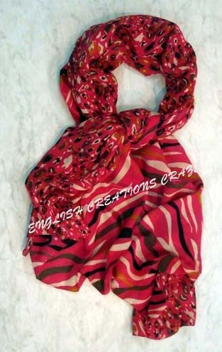 ECC Animal Printed scarves, Size : 50*180cm
