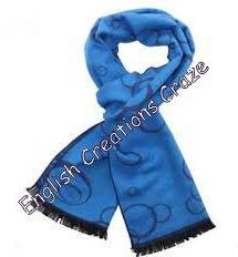 ECC Viscose Solid Color Stoles, Color : Blue