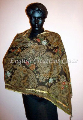 Wool Embroidery Shawls - EC-2580 DM