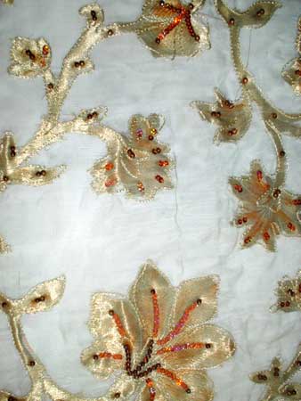 SOC - 1 Silk Organza Cutwork Fabric