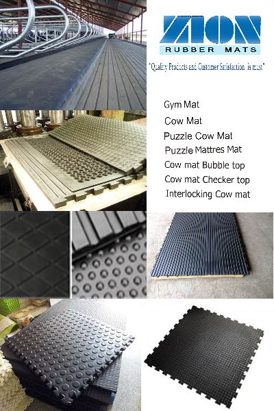 Rubber Cow Mats Manufacturer In Kerala India By Zion Rubber