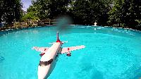 aeroplane water body