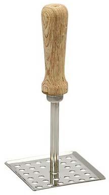 Square Wooden Handle Kitchen Masher