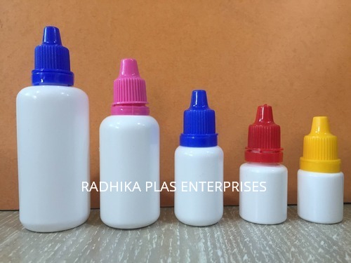 RADHIKA Plastic Dropper Bottle, for Pharmaceutical, PHARMACEUTICALS, Size : 30-40 Ml, 5ML TO 100ML