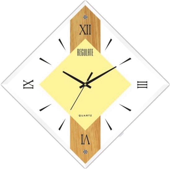Regulate Glass Wall Clock