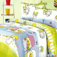 Rectangular Kiddo Bubbles Bed Sheet Set, for Baby Use, Style : Antique