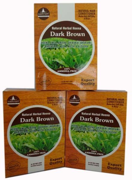 Sadhyam Naturals Herbal Dark Brown Mehandi Hair Colour