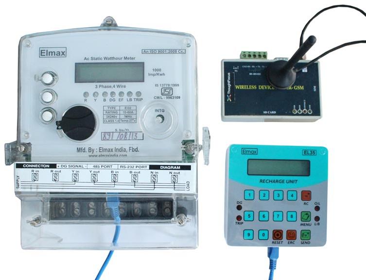 Prepaid Energy Meter with Centralized Control System