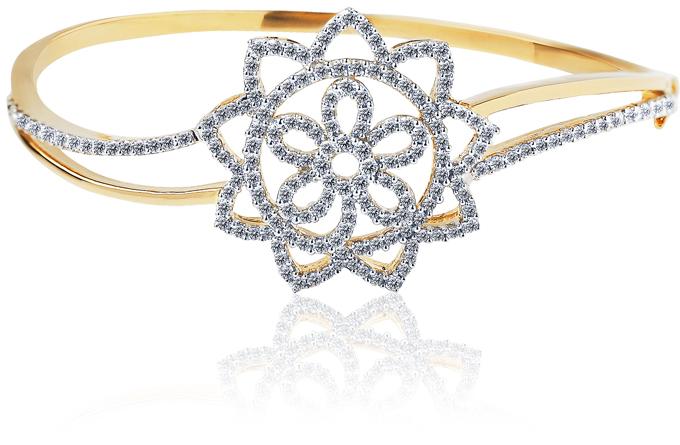 Gold Diamond Bangle