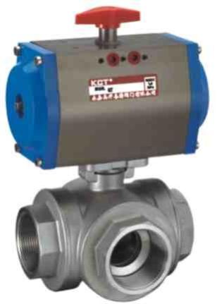 Electric Female Tee Ball Valve