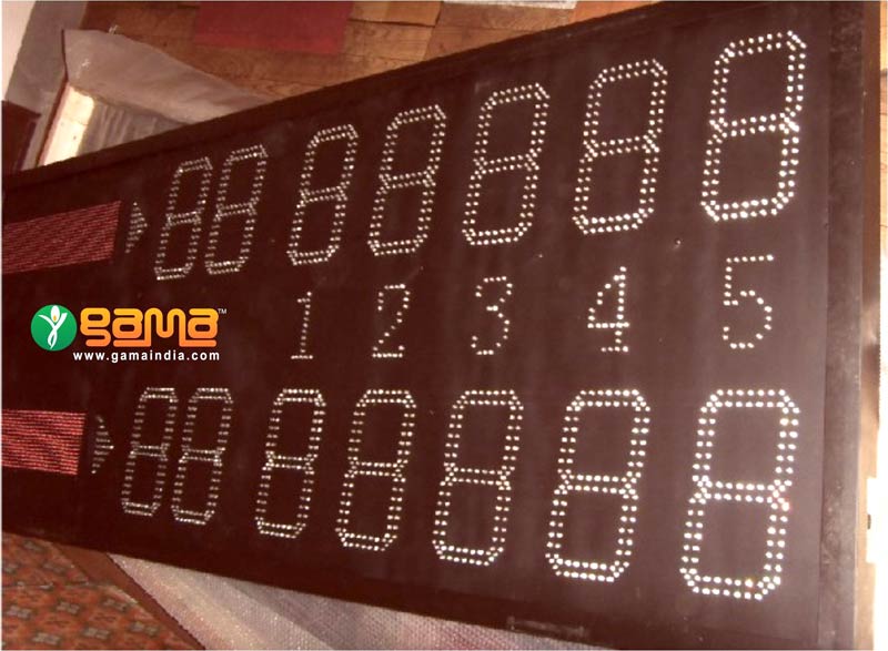 Mens Tennis Led Scoreboard, Color : Black