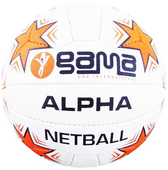 Netball Alpha, Synthetic Pimpled Rubber Grade I, 18 Panel, 3ply