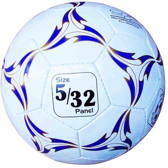 Soccer Ball Glossy Synthetic Rubber Size 5, 3 Ply