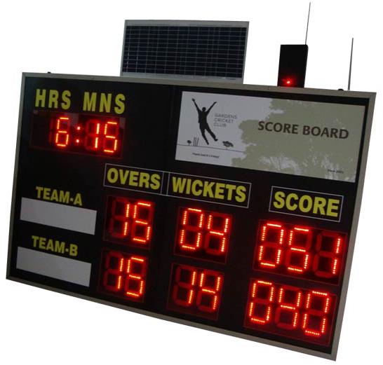 Solar Powered Cricket Scoreboard