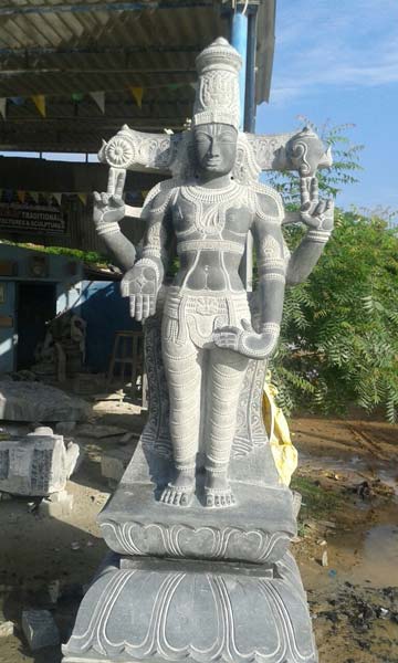 Sri Vishnu Stone Statue by S. B. Kalyanasundaram Sthapathi, Sri Vishnu ...