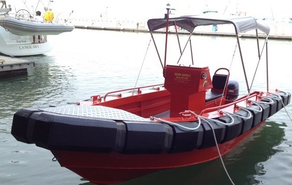 Unsinkable Workboat - Vigilant 18 Rigid Hull Foam Collar