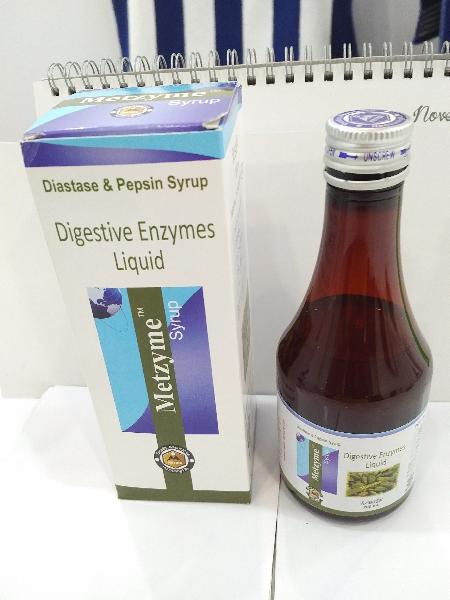 Metzyme Syrup, for Health Supplement, Lever Use, Form : Liquid