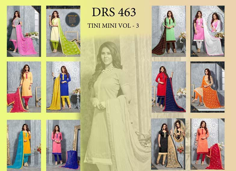 Drs463  Tini Mini Vol-3 Salwar Suit
