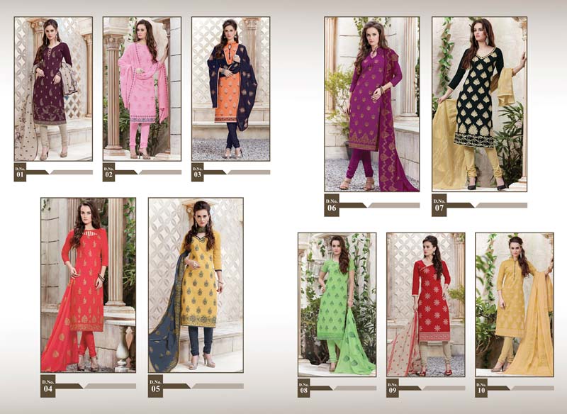 Shahenaz-Stylish Designer Cotton Dress Material