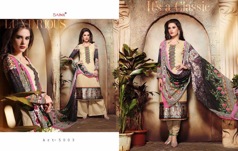 Western-Designer Cotton Lapet jecord with Heavy Embroidery Work Salwar