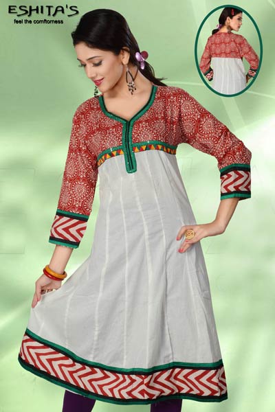 Cotton Base Kurtis