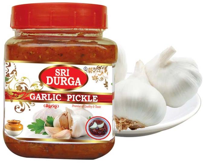 Garlic Pickle, for Home, Hotel, Restaurants, Packaging Size : 100Gm, 1Kg, 250Gm, 500Gm, 5Gm