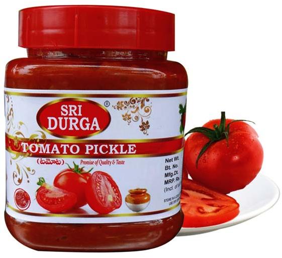 Tomato Pickle, for Home, Hotel, Restaurants, Packaging Size : 100Gm, 1Kg, 250Gm, 500Gm, 5Gm