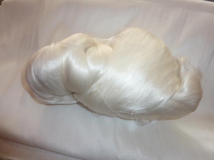 White Silk Yarn