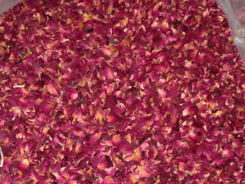 Dried rose petals, Color : red