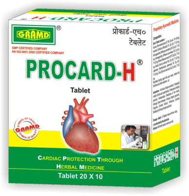 Procard-H Tablets by Green Remedies Ayurvedic Medicine Divisi, Procard ...