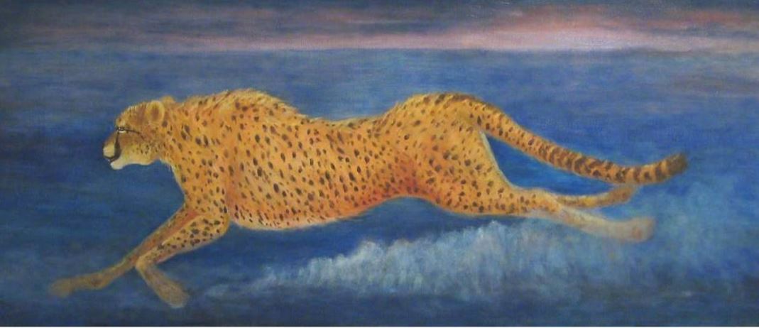 Dga Fast Runner Leopard Painting