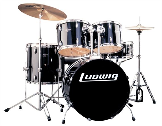 LUDWIG ACCENT DRIVE- 5 Pc Complete Drum Set