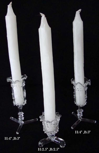 Candle Stand - Clear Glass