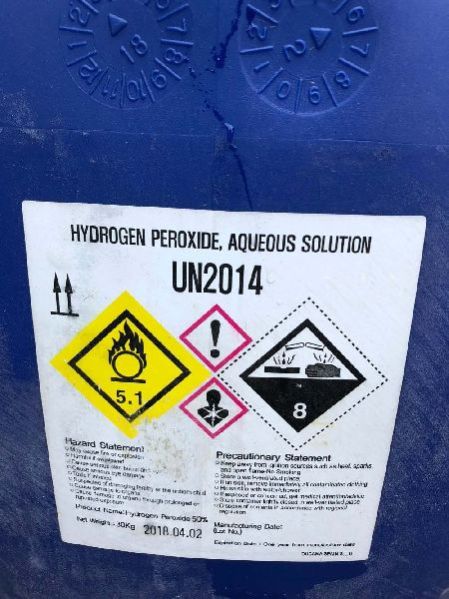 50% Min Hydrogen Per Oxide