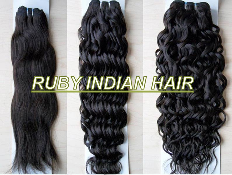 Indian Hair Weft, Color : Jet Black