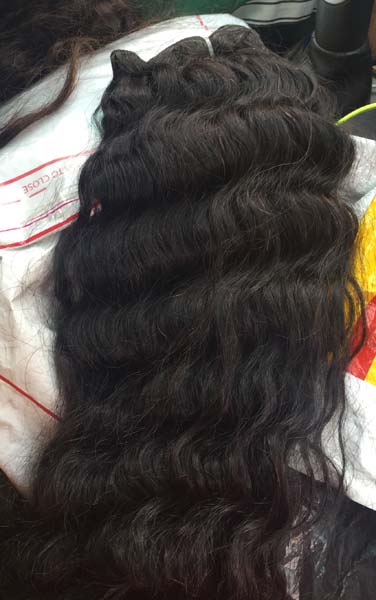 Remy Single Drawn Natural Wavy Hairs, Hair Grade : 9A